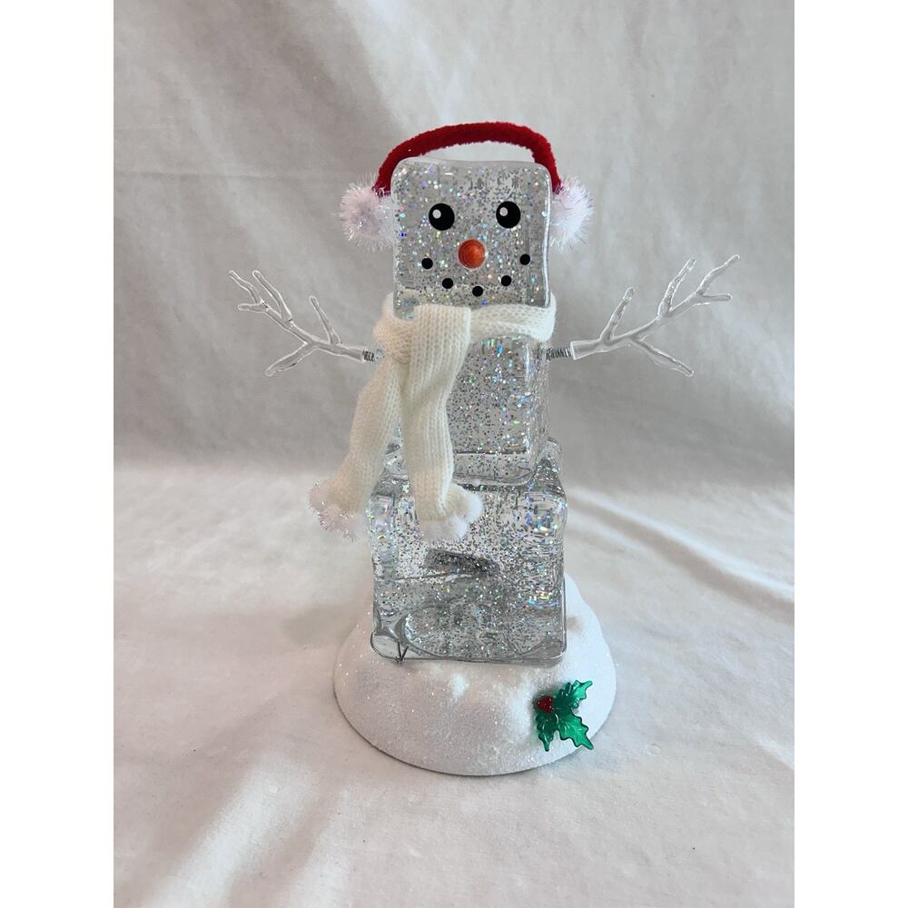 Roman Lights, Inc Christmas Ice Cube Snowman Snow globe in Box
